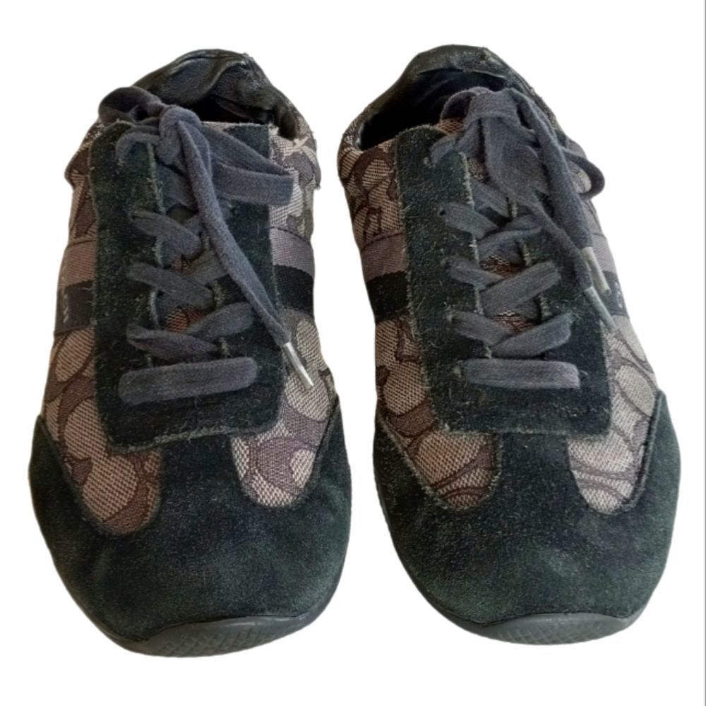 Coach New York Kelson Signature Canvas Sneakers, Vintage, Size 7 1/2.